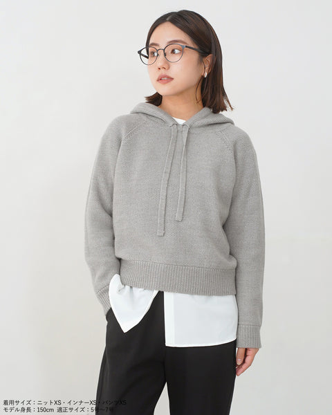 画像をギャラリービューアに読み込む, コンパクトニットフーディ【553】