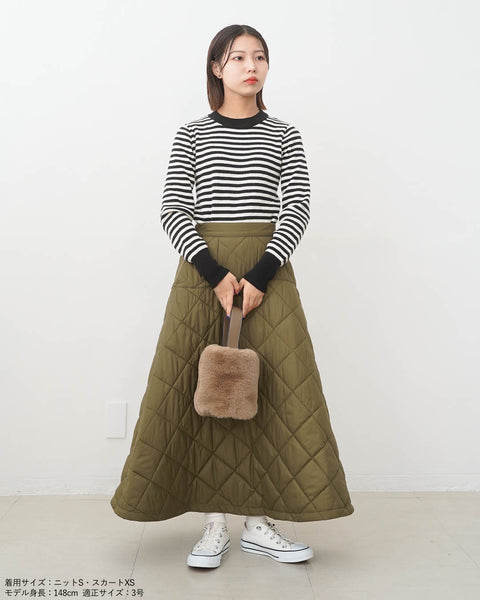 画像をギャラリービューアに読み込む, キルティングフレアスカート【569】