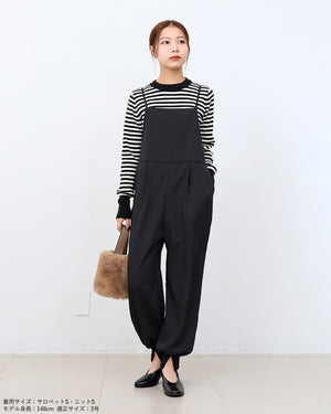 裾スリットジョガーサロペット【426】