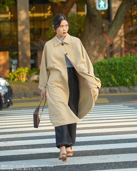 画像をギャラリービューアに読み込む, 低身長向けアウター/低身長向けコート/小柄アウター/小柄コート/アウター/コート/低身長/2025S/小柄スプリングコート/スプリングコート/トレンチコート/春コート/小柄春コート/低身長ブランド/小柄ブランド