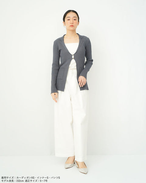 画像をギャラリービューアに読み込む, ラペルカーディガン【643】