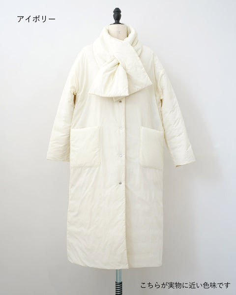 画像をギャラリービューアに読み込む, マフラー付きリバーシブル中綿コート【562】