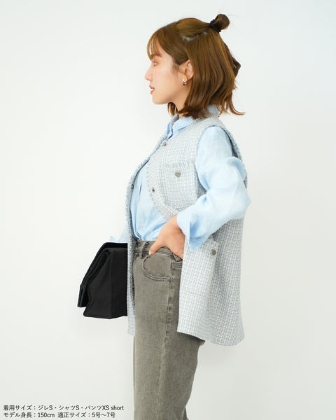 画像をギャラリービューアに読み込む, ツイードジレ【657】