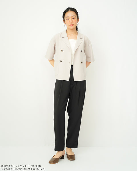 画像をギャラリービューアに読み込む, ハーフスリーブクロップドジャケット【277】