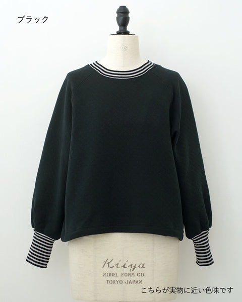 画像をギャラリービューアに読み込む, ストライプリブスウェット【555】