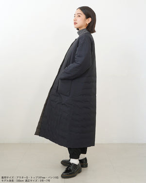 マフラー付きリバーシブル中綿コート【562】