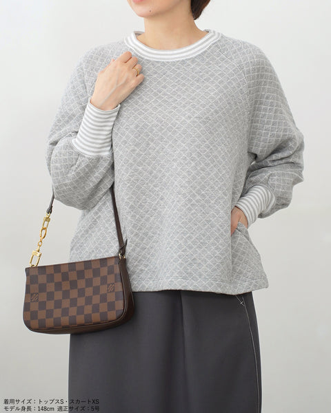 画像をギャラリービューアに読み込む, ストライプリブスウェット【555】