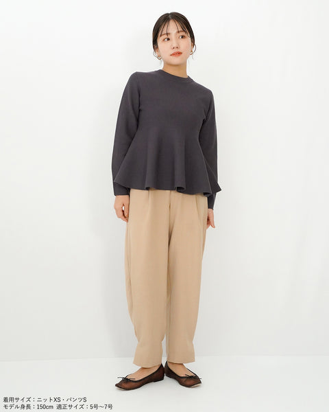 画像をギャラリービューアに読み込む, ペプラムフォルムニット【635】