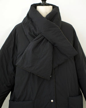 マフラー付きリバーシブル中綿コート【562】