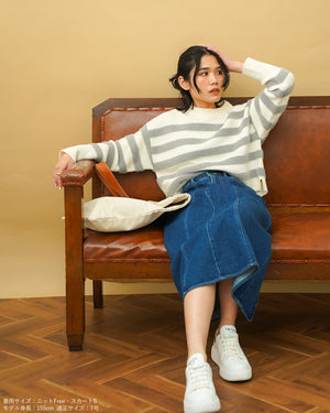 低身長ニット/小柄ニット/低身長トップス/お洒落ニット/お直しいらず/低身長用/小柄用/低身長ブランド/小柄ブランド/低身長/小柄/韓国風
