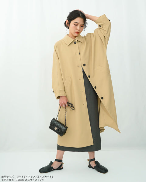 画像をギャラリービューアに読み込む, 低身長向けアウター/低身長向けコート/小柄アウター/小柄コート/アウター/コート/低身長/2025S/小柄スプリングコート/スプリングコート/トレンチコート/春コート/小柄春コート/低身長ブランド/小柄ブランド