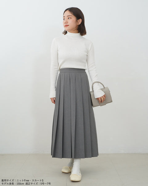 画像をギャラリービューアに読み込む, 低身長スカート/小柄スカート/低身長プリーツスカート/プリーツスカート/お直しいらず/低身長用/小柄用/低身長用ボトム