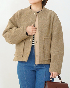 ノーカラーライトジャケット【566】