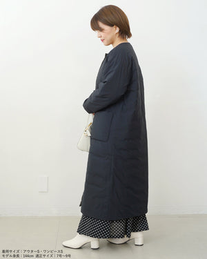 マフラー付きリバーシブル中綿コート【562】