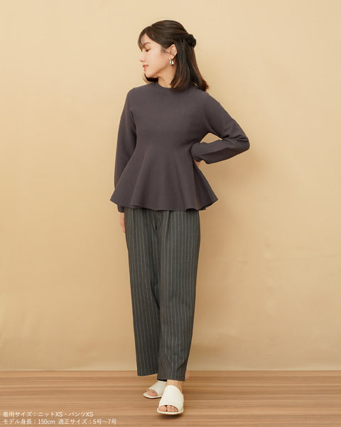 画像をギャラリービューアに読み込む, ペプラムフォルムニット【635】