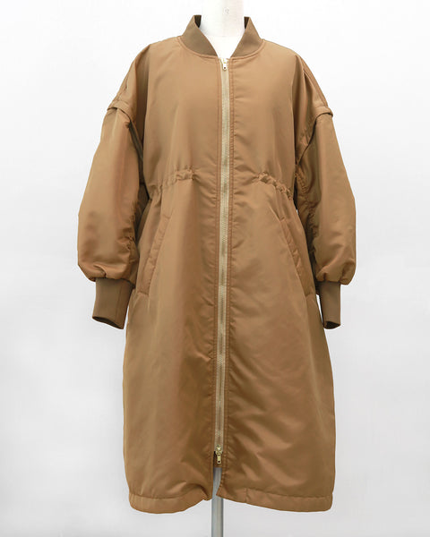 画像をギャラリービューアに読み込む, 低身長向けアウター/低身長向けコート/小柄アウター/小柄コート/アウター/コート/低身長/2025AW/MA-1/MA-1ドレスコート/中綿コート