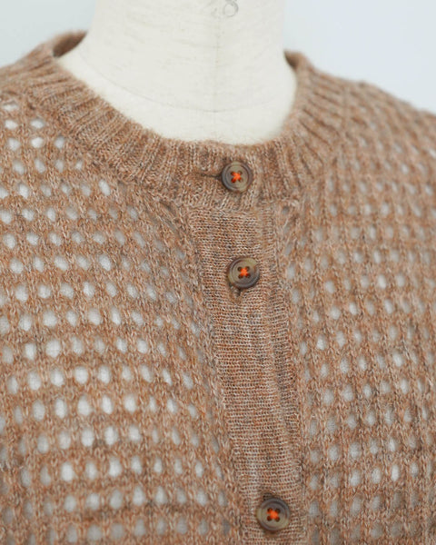 画像をギャラリービューアに読み込む, クロシェットニットカーディガン【556】