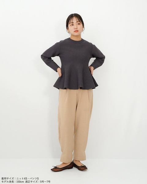 画像をギャラリービューアに読み込む, ペプラムフォルムニット【635】