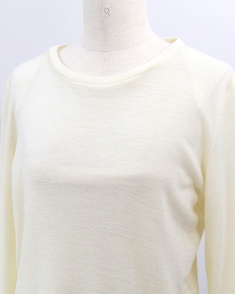 画像をギャラリービューアに読み込む, ウールクルーネックカットソー【832】