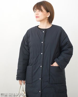 マフラー付きリバーシブル中綿コート【562】