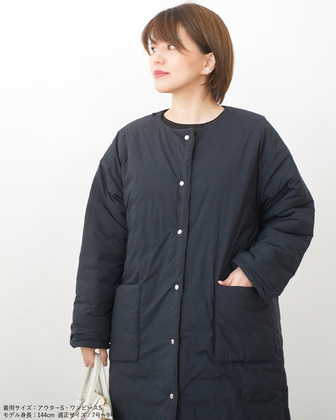 画像をギャラリービューアに読み込む, マフラー付きリバーシブル中綿コート【562】