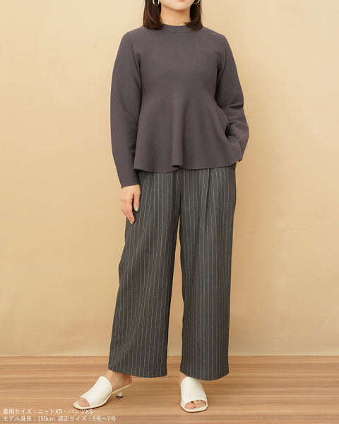 画像をギャラリービューアに読み込む, ペプラムフォルムニット【635】