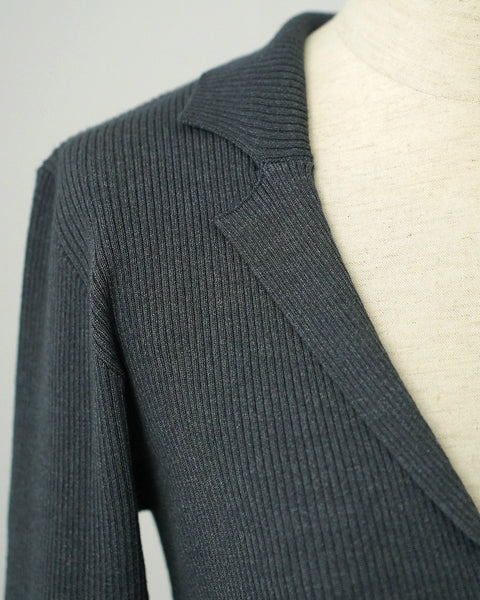 画像をギャラリービューアに読み込む, ラペルカーディガン【643】