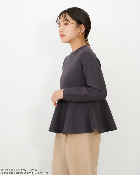 画像をギャラリービューアに読み込む, ペプラムフォルムニット【635】