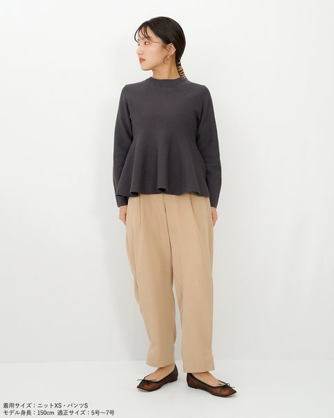 画像をギャラリービューアに読み込む, ペプラムフォルムニット【635】