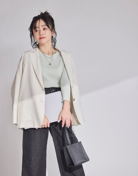 画像をギャラリービューアに読み込む, 低身長用TOPS/トップス/リブニット/小柄ブランド/低身長ブランド/小柄用トップス/ニット/小柄/Sサイズ/SSサイズ/コーディネート/小柄用ニット