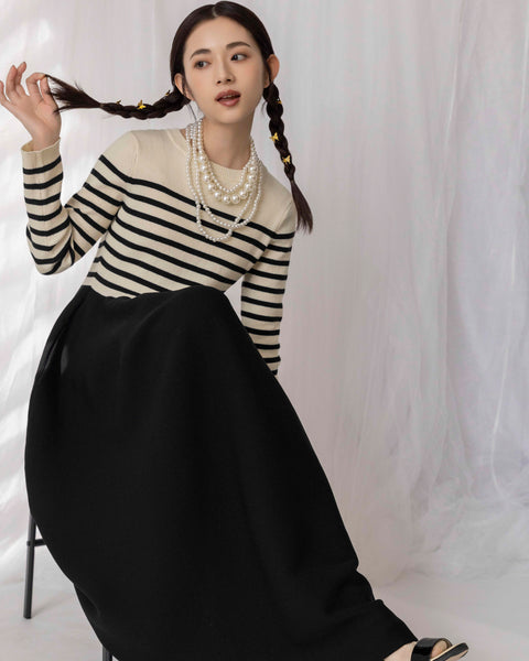 画像をギャラリービューアに読み込む, 低身長ワンピース/低身長用/小柄ワンピース/小柄用/147㎝/SSサイス/XSサイズ/ワンピース/低身長用ニットワンピース/お直し不要ワンピース/ニットワンピース