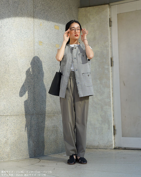 画像をギャラリービューアに読み込む, ツイードジレ【657】