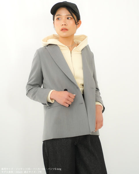 画像をギャラリービューアに読み込む, ピークドラペルジャケット(セットアップ可能)【624】