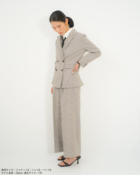 画像をギャラリービューアに読み込む, タックワイドパンツ(セットアップ可能)【622】