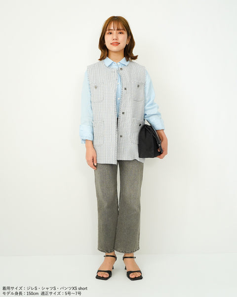 画像をギャラリービューアに読み込む, ツイードジレ【657】