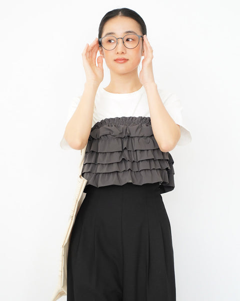 画像をギャラリービューアに読み込む, ビスチェドッキングTシャツ【653】