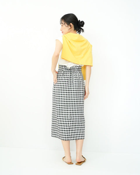 画像をギャラリービューアに読み込む, ギンガムIラインスカート【658】