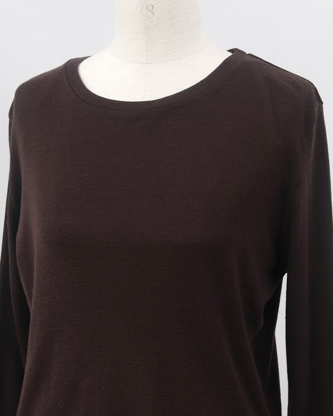 画像をギャラリービューアに読み込む, ウールクルーネックカットソー【832】