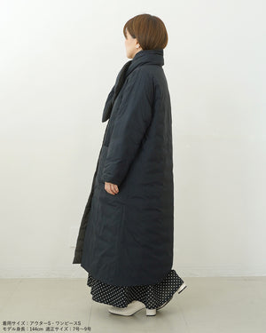 マフラー付きリバーシブル中綿コート【562】