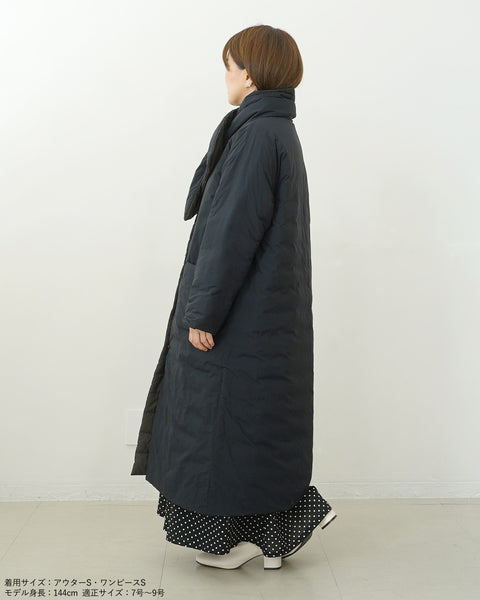 画像をギャラリービューアに読み込む, マフラー付きリバーシブル中綿コート【562】