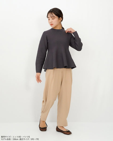 画像をギャラリービューアに読み込む, ペプラムフォルムニット【635】