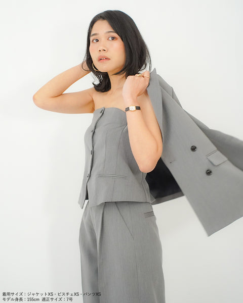 画像をギャラリービューアに読み込む, ピークドラペルジャケット(セットアップ可能)【624】