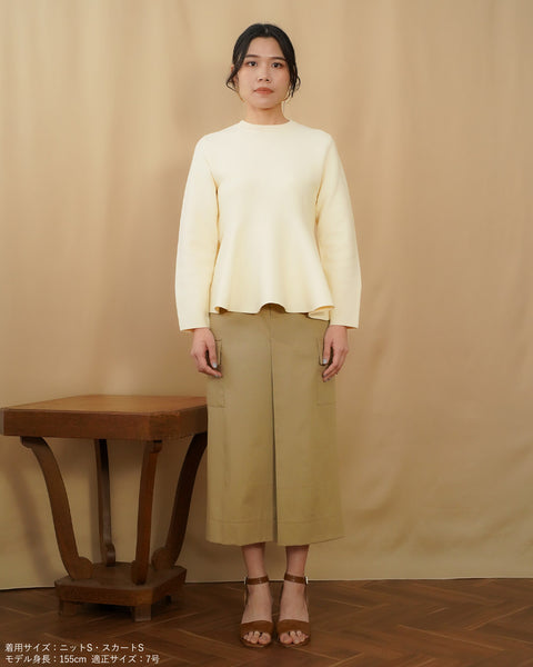 画像をギャラリービューアに読み込む, ペプラムフォルムニット【635】