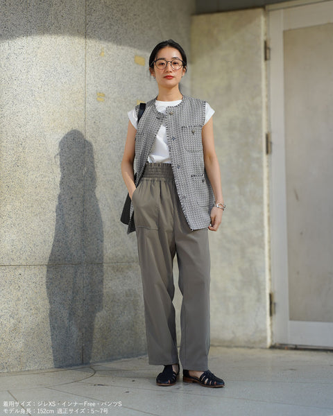 画像をギャラリービューアに読み込む, ウエストシャーリングイージーパンツ【660】