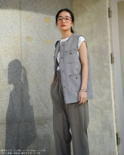 画像をギャラリービューアに読み込む, ツイードジレ【657】