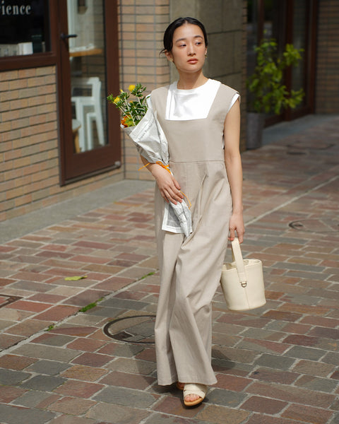 画像をギャラリービューアに読み込む, コットンリネンオールインワン【674】