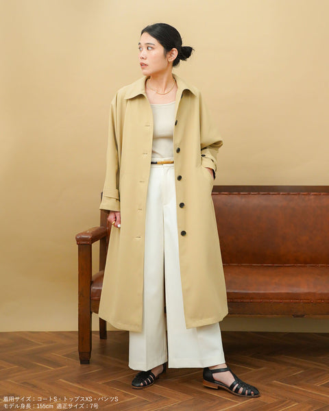 画像をギャラリービューアに読み込む, 低身長向けアウター/低身長向けコート/小柄アウター/小柄コート/アウター/コート/低身長/2025S/小柄スプリングコート/スプリングコート/トレンチコート/春コート/小柄春コート/低身長ブランド/小柄ブランド