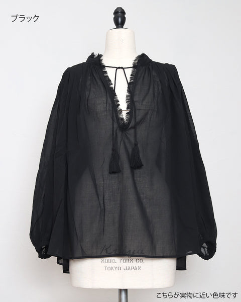 画像をギャラリービューアに読み込む, プレミアムコットンカフタンブラウス(セットアップ可能)( japan fabric)【862】