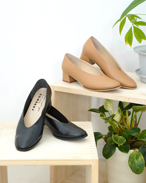 画像をギャラリービューアに読み込む, FOREMOS marco × 147 コラボ  ナロースクエアパンプス【378】