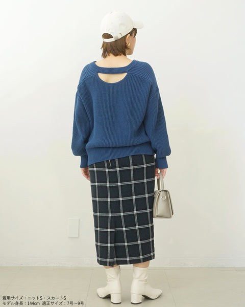 画像をギャラリービューアに読み込む, バックテープざっくりニット【532】